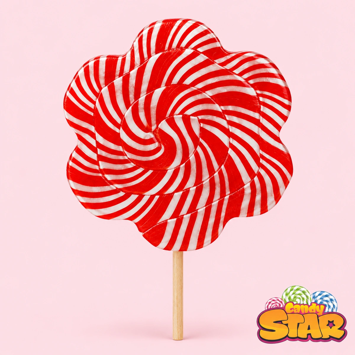 Candy Star Papatya Lolipop Sosyete Şekeri 30g