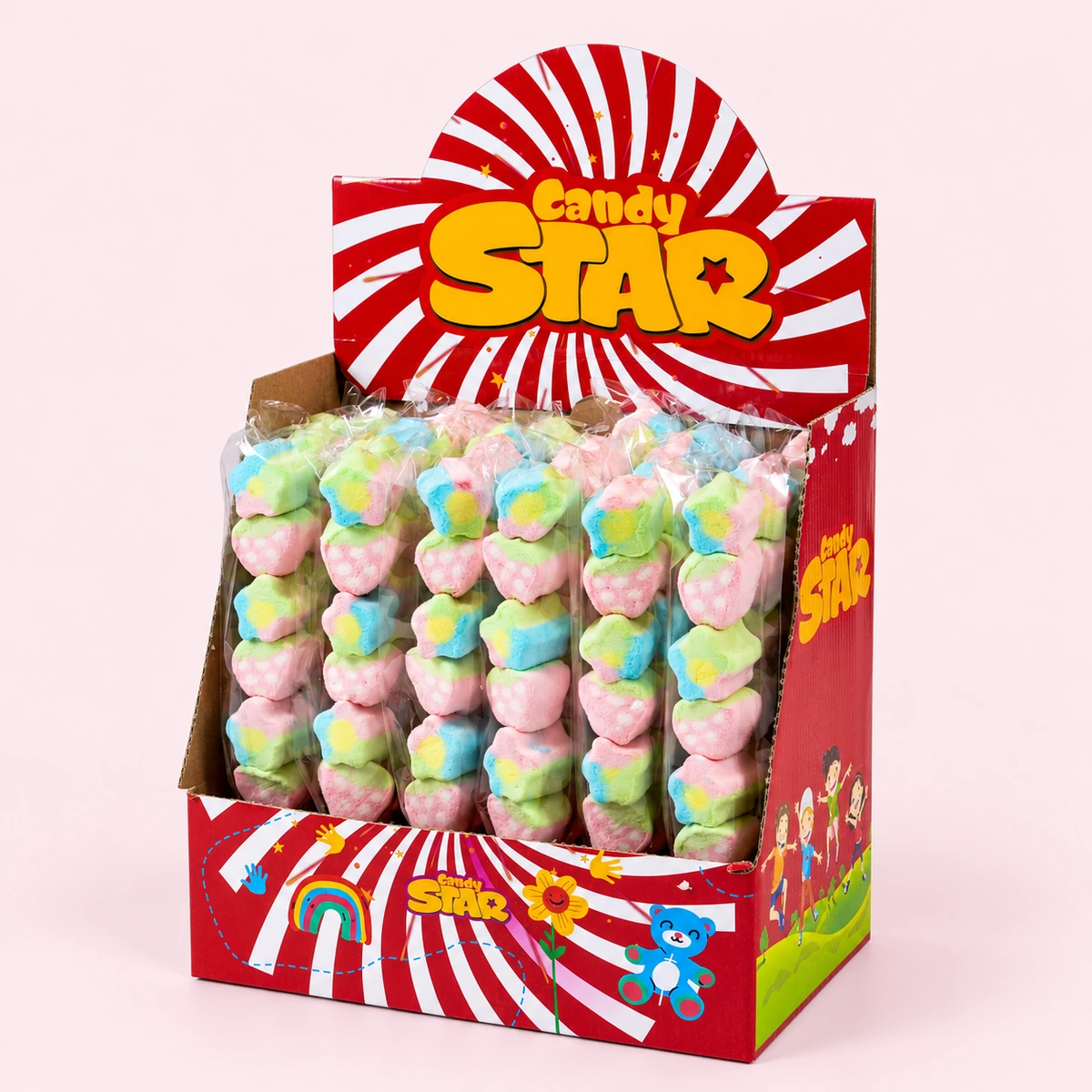 Candy Star Flora / Strawberry Marshmallow Lollipop 25 g