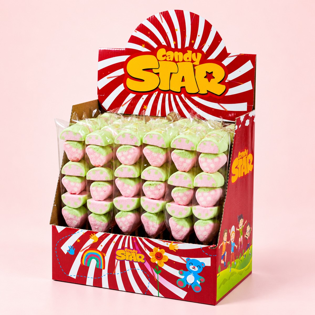 Candy Star Watermelon / Strawberry Marshmallow Lollipop 25 g