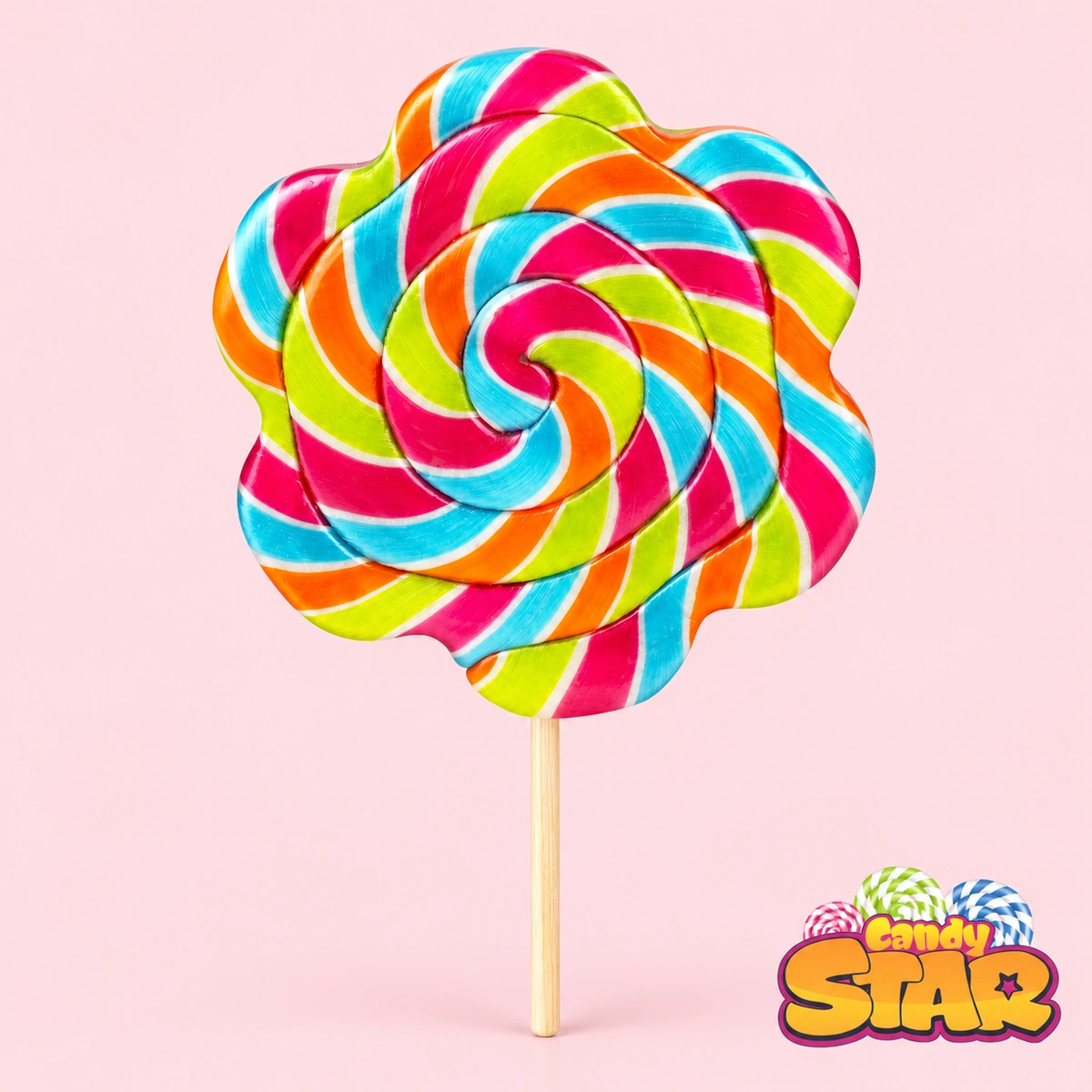 Candy Star Papatya Lolipop Sosyete Şekeri 30g