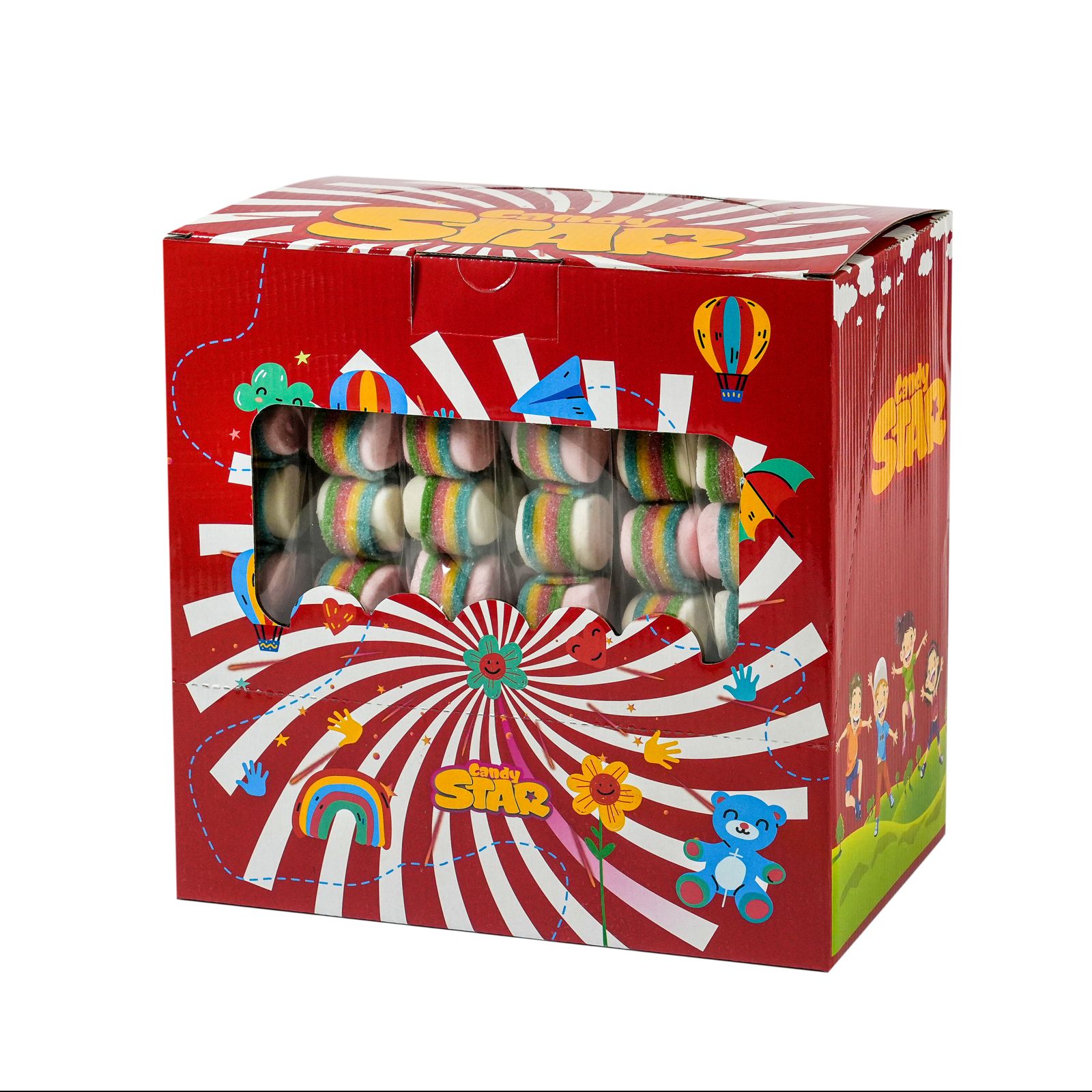 Candy Star Ekşi Şerit Şekerli Marshmallow Lollipop 42 g
